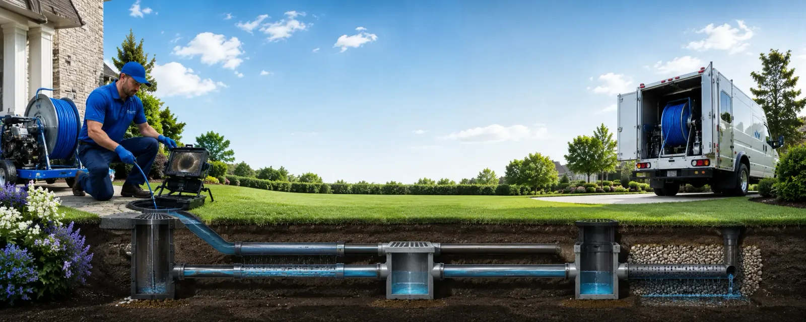 Outdoor drain cleaning information for Mears, MI